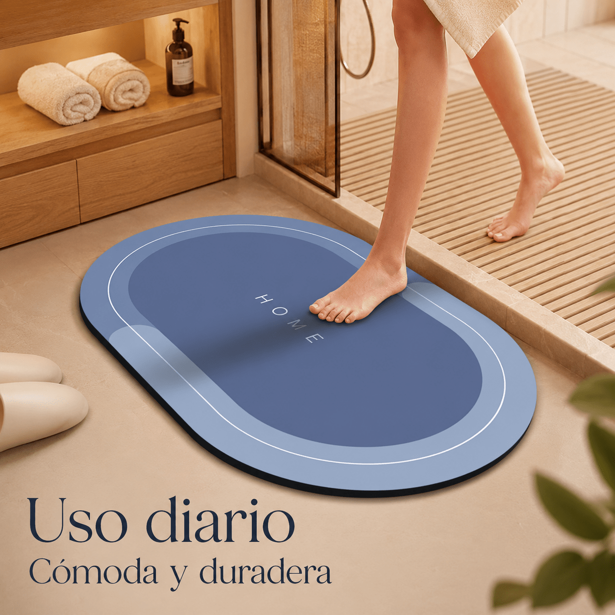 Alfombra Antideslizante Secado Rápido