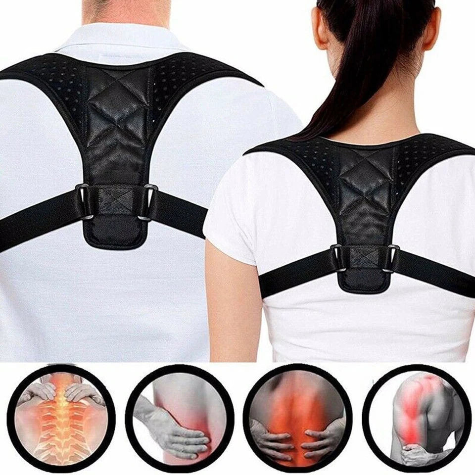 Corrector Postura Unisex  AJUSTABLE + Parches Dolores Cervicales GRATIS